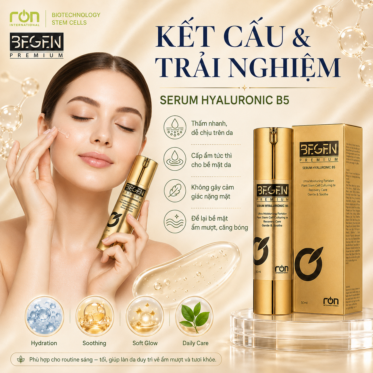 Tinh Chất Dưỡng Ẩm B5 Begen Premium